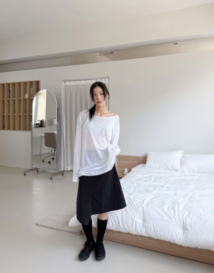LIVE FOREVER韓國東大門代購女士新款熱賣長袖T恤不含內搭LIVE FOR_EVER-2件起長袖T恤