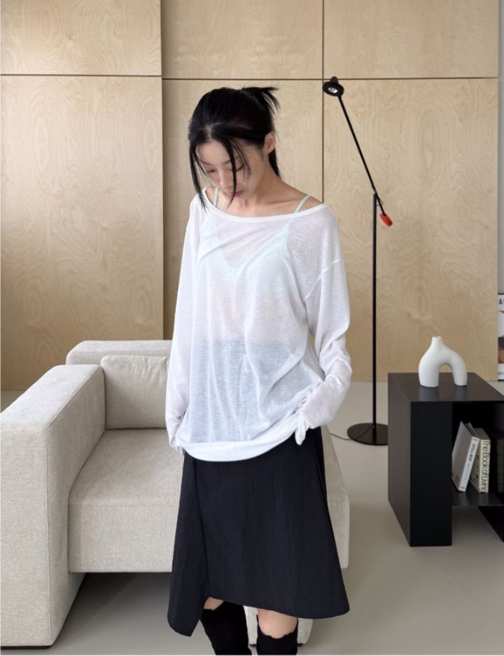 LIVE FOREVER韓國東大門代購女士新款熱賣長袖T恤不含內搭LIVE FOR_EVER-2件起長袖T恤
