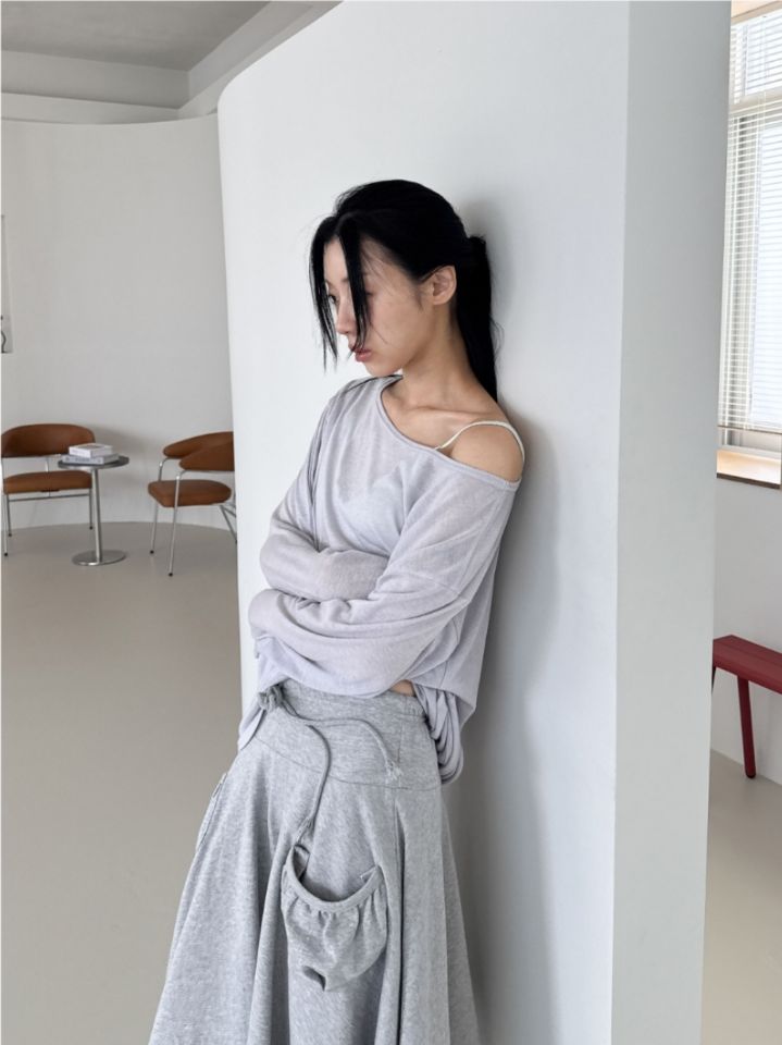 LIVE FOREVER韓國東大門代購女士新款熱賣長袖T恤不含內搭LIVE FOR_EVER-2件起長袖T恤
