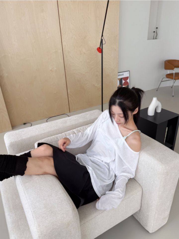 LIVE FOREVER韓國東大門代購女士新款熱賣長袖T恤不含內搭LIVE FOR_EVER-2件起長袖T恤