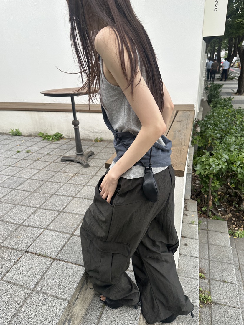 BOWIE韓國東大門代購女士新品人氣吊帶背心假兩件層疊無袖BOWIE吊帶/背心