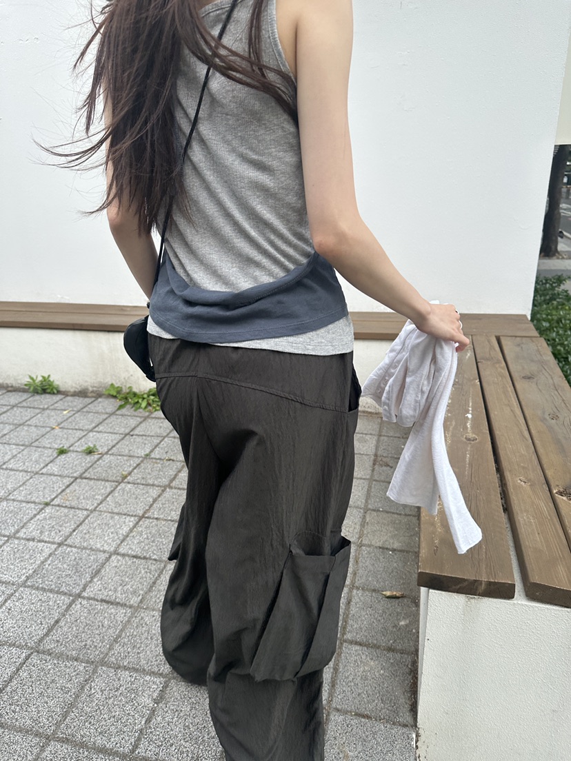 BOWIE韓國東大門代購女士新品人氣吊帶背心假兩件層疊無袖BOWIE吊帶/背心