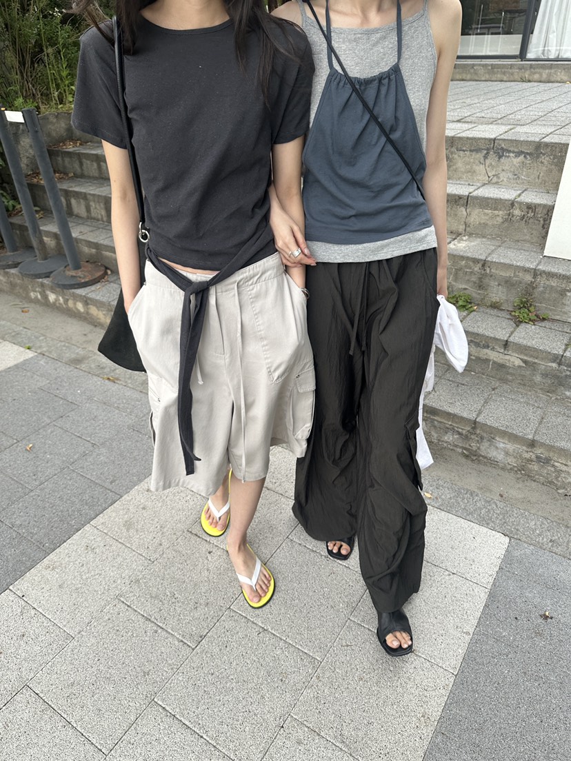 BOWIE韓國東大門代購女士新品人氣吊帶背心假兩件層疊無袖BOWIE吊帶/背心