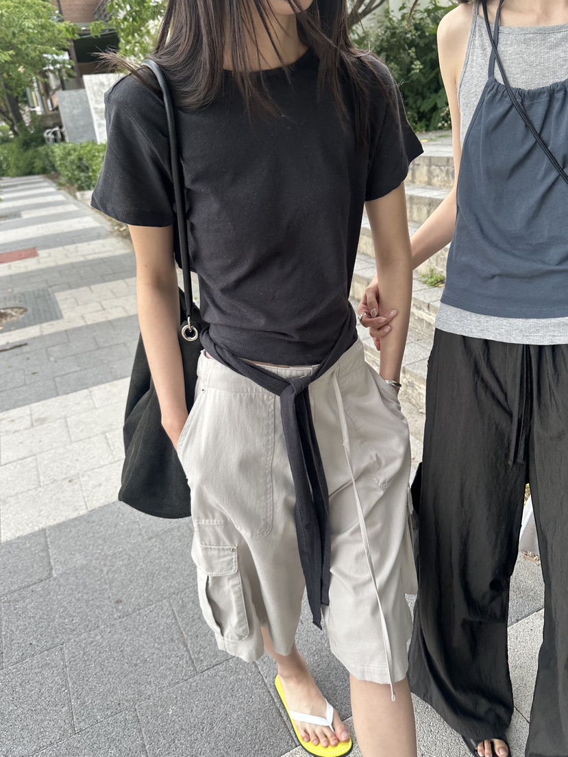 BOWIE東大門實拍韓國女裝新款推薦人氣休閑時尚熱賣26夏季T恤BOWIET恤