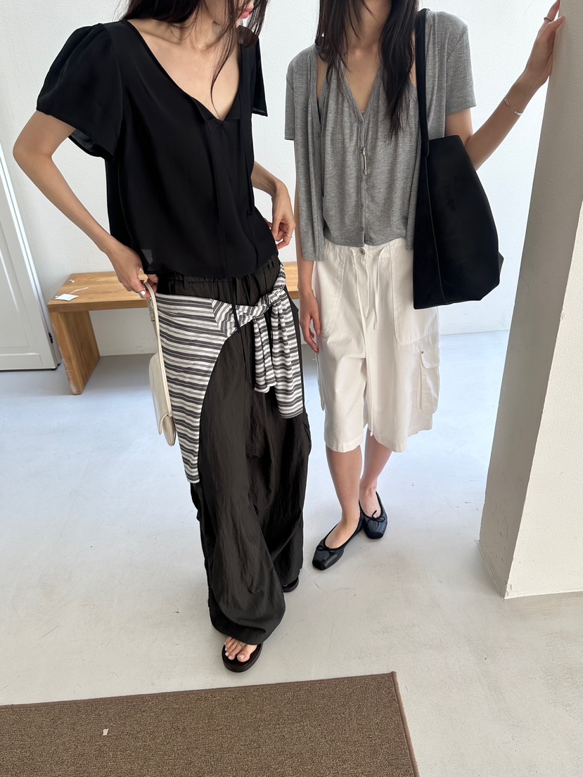 BOWIE韓國直郵實拍女裝新款26夏季時尚休閑推薦襯衫蕾絲衫BOWIE襯衫/蕾絲衫