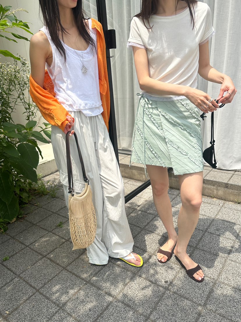 BOWIE韓國直郵實拍女士新品時尚推薦26夏季吊帶背心雙層無袖BOWIE吊帶/背心
