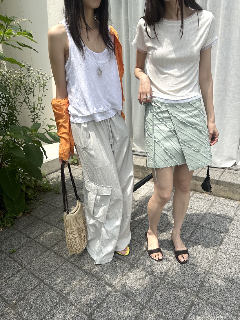 BOWIE韓國直郵實拍女士新品時尚推薦26夏季吊帶背心雙層無袖BOWIE吊帶/背心