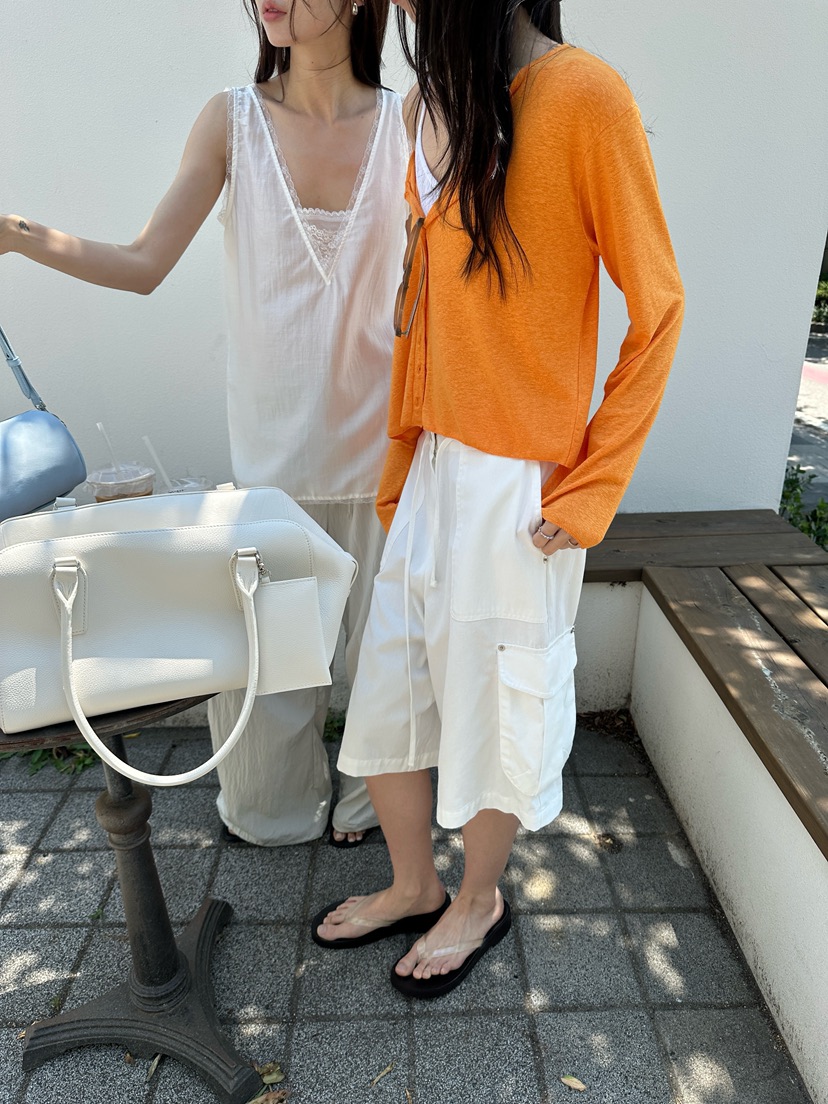 BOWIE韓國直郵實拍女裝新品熱賣26夏季推薦時尚吊帶背心蕾絲BOWIE吊帶/背心