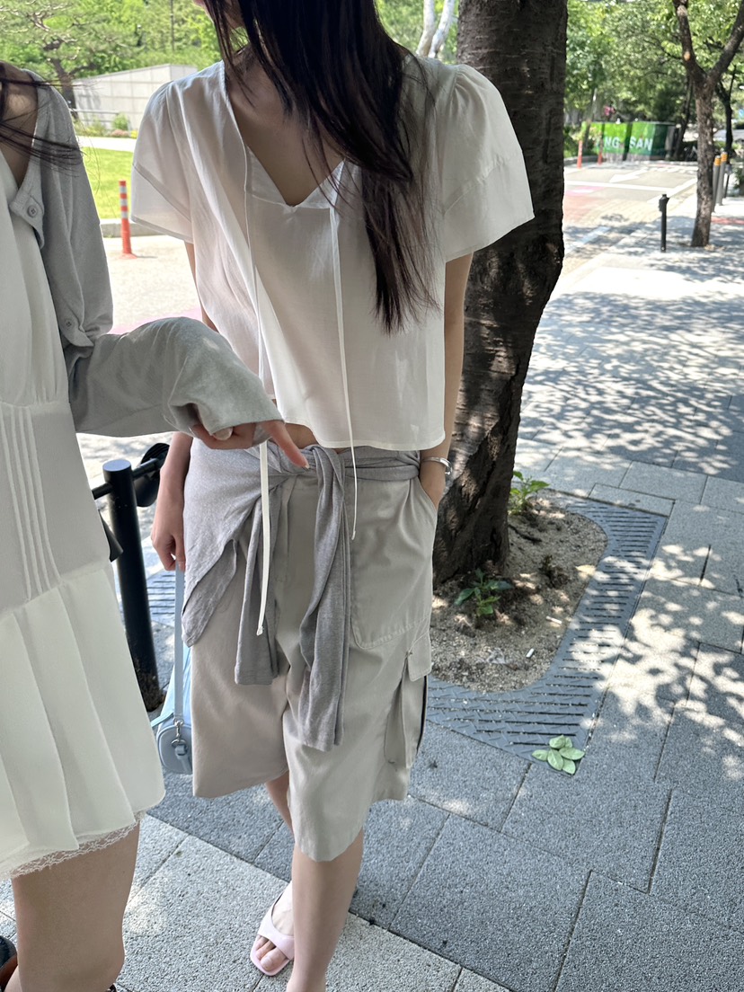 BOWIE東大門實拍韓國女士新品時尚26夏季推薦熱賣短褲工裝BOWIE短褲