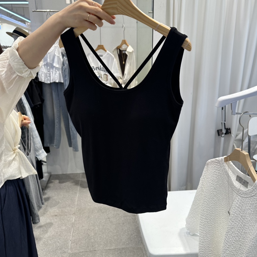 ELAN韓國直郵實拍女裝新品人氣時尚熱賣26夏季休閑吊帶背心ELAN吊帶/背心圖色2