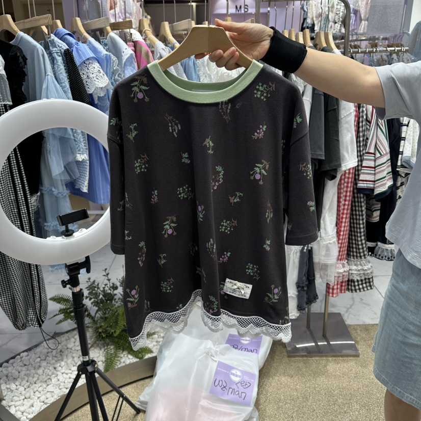 VIRUS韓國直郵女士新款人氣熱賣時尚26夏季推薦休閑T恤VIRUST恤圖色2