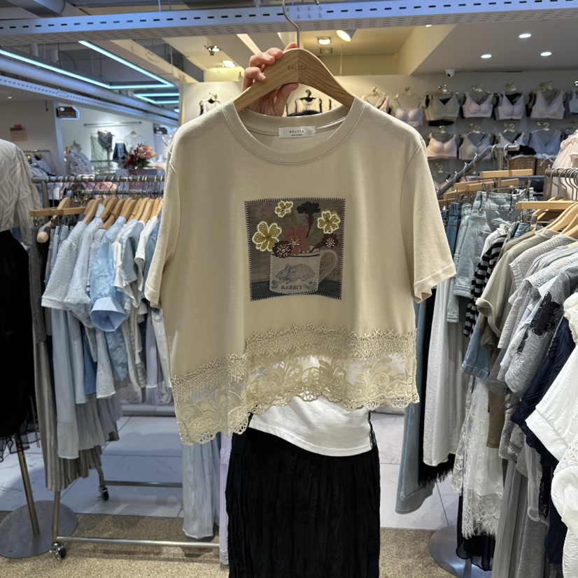 BELITA韓國直郵實拍女裝新品熱賣26夏季人氣推薦時尚休閑T恤BELITAT恤圖色2