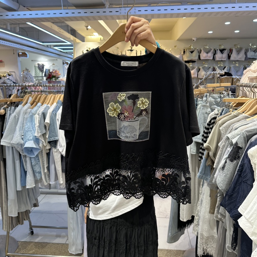 BELITA韓國直郵實拍女裝新品熱賣26夏季人氣推薦時尚休閑T恤BELITAT恤圖色3