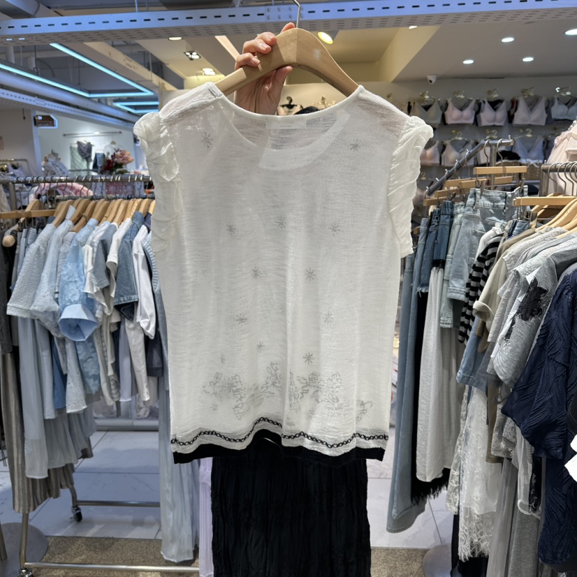 BELITA韓國東大門直郵女裝新款人氣休閑熱賣吊帶背心刺繡BELITA吊帶/背心
