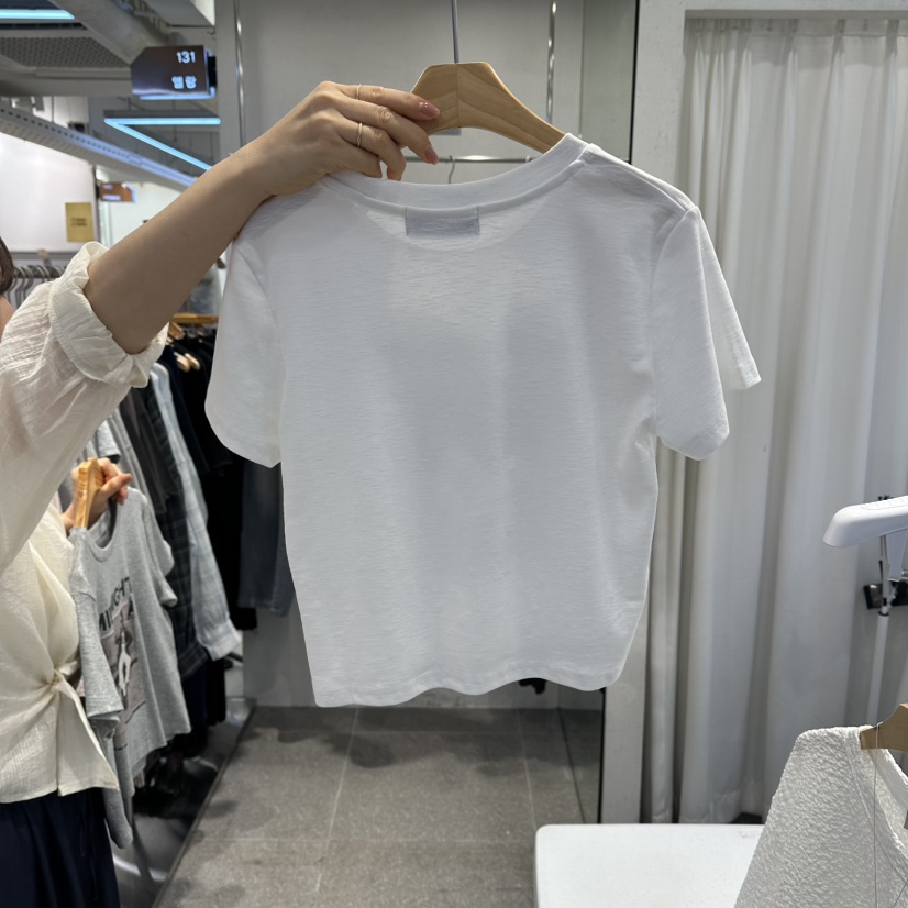 ELAN韓國東大門代購女裝新品人氣時尚26夏季休閑熱賣T恤復古ELANT恤