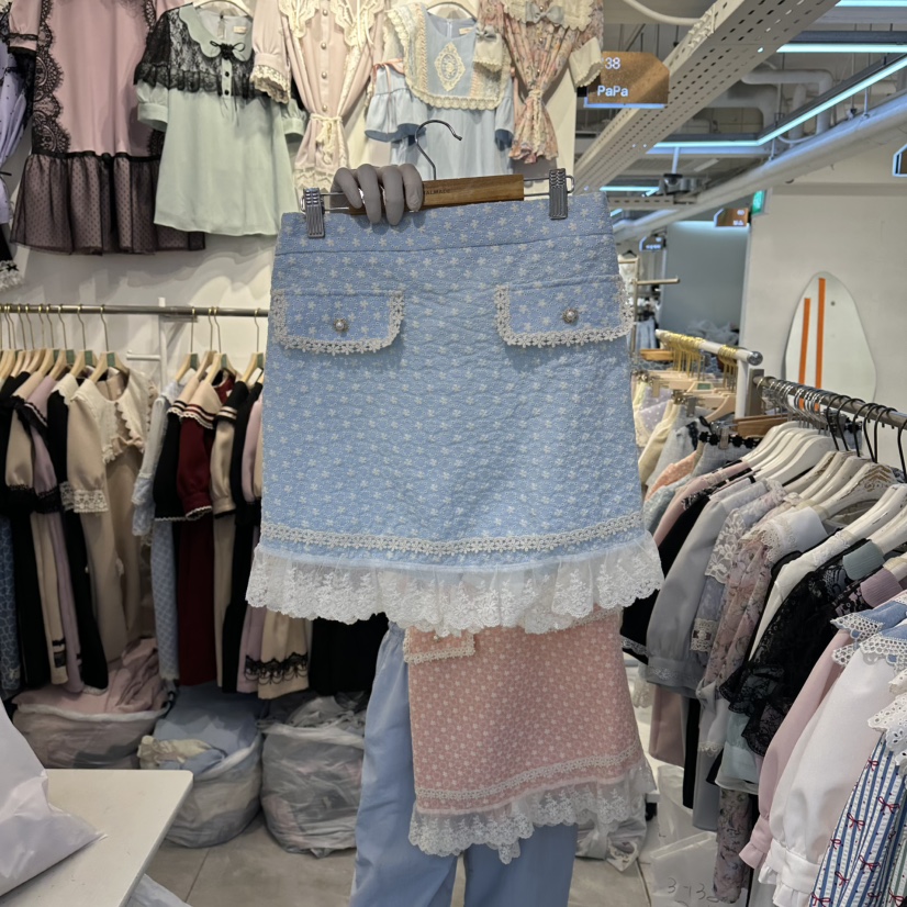 PAPA韓國代購女士新品26夏季人氣熱賣時尚休閑推薦裙褲Papaine/HALMADE裙褲圖色2