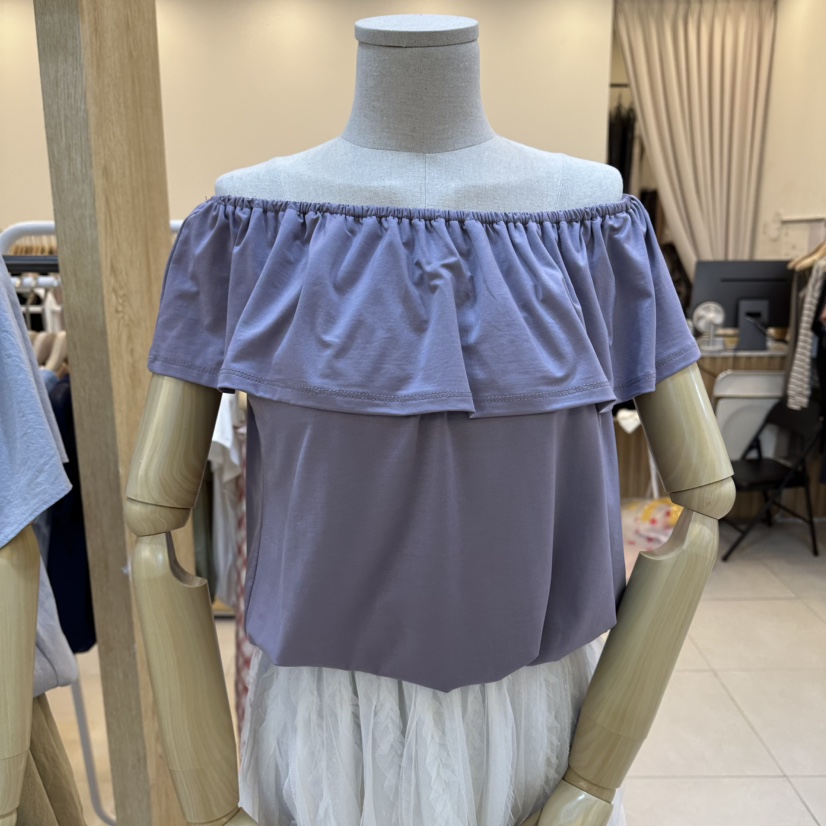 FUNNY POWDER韓國直郵實拍女裝新品熱賣休閑襯衫蕾絲衫露肩THE FUNNY襯衫/蕾絲衫圖色2