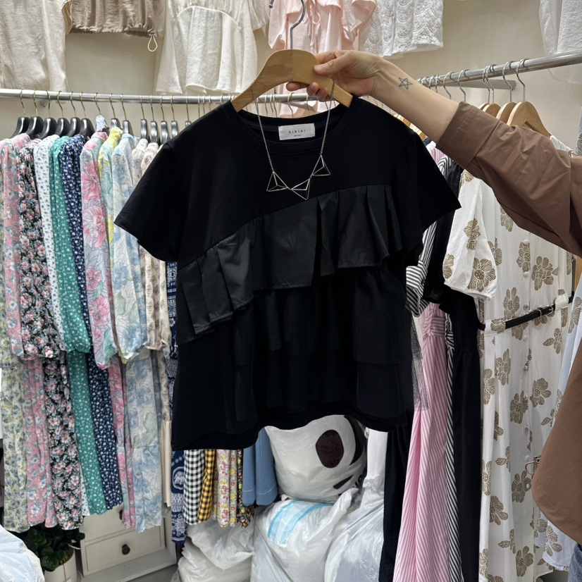 BIKINI韓國直郵女裝新品26夏季時尚休閑推薦熱賣T恤不含項鏈BIKINIT恤圖色2