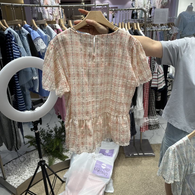 VIRUS韓國直郵實拍女士新品26夏季推薦熱賣人氣襯衫蕾絲衫VIRUS襯衫/蕾絲衫