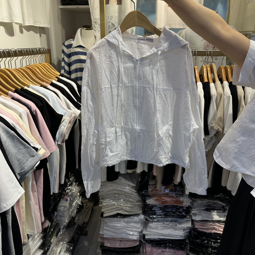 COCO HOLIC韓國東大門代購女士新品人氣衛衣荷葉邊連帽衫COCO HOLIC衛衣圖色1