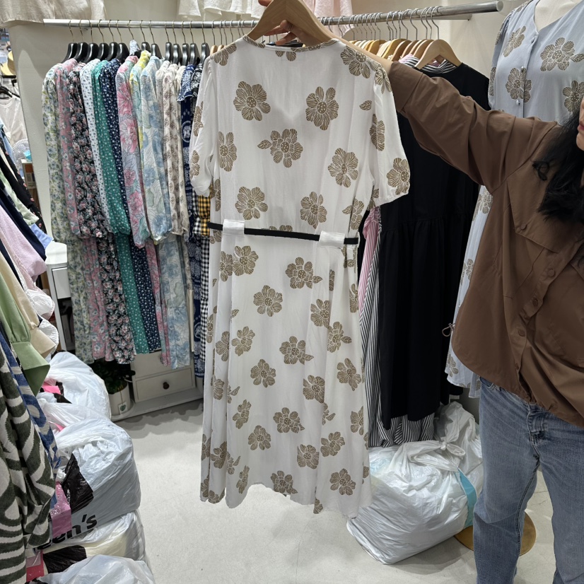 BIKINI韓國直郵女士新款熱賣26夏季推薦休閑連衣裙不含腰帶BIKINI連衣裙