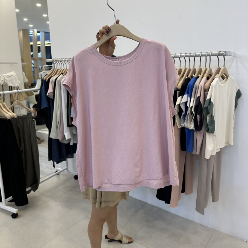 FUNNY POWDER韓國直郵女裝新品推薦休閑26夏季人氣T恤無袖THE FUNNYT恤圖色3