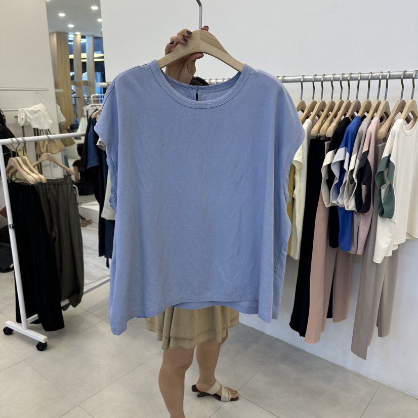 FUNNY POWDER韓國直郵女裝新品推薦休閑26夏季人氣T恤無袖THE FUNNYT恤圖色4