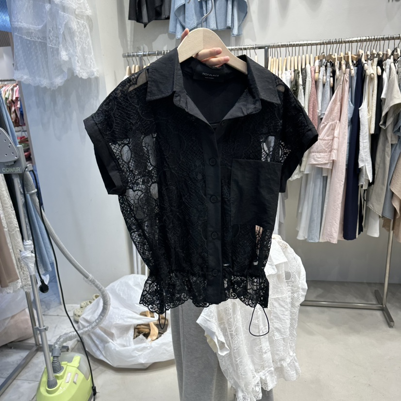HOT PLACE/DREAM GIRIS/HOT ISSUE韓國直郵女士新品26夏季襯衫蕾絲衫刺繡套裝HOT PLACE/DREAM GIRIS/HOT ISSUE襯衫/蕾絲衫圖色3