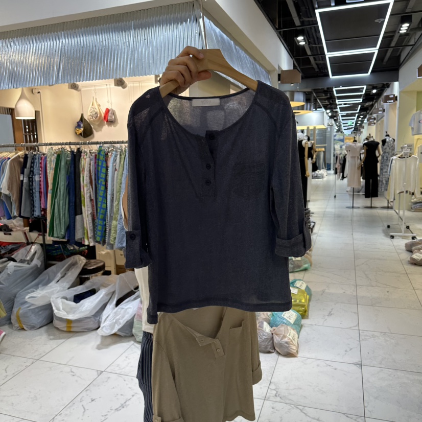 HIPTIQUE韓國東大門直郵女士新品推薦休閑26夏季T恤亞麻無袖HIPTIQUET恤圖色2