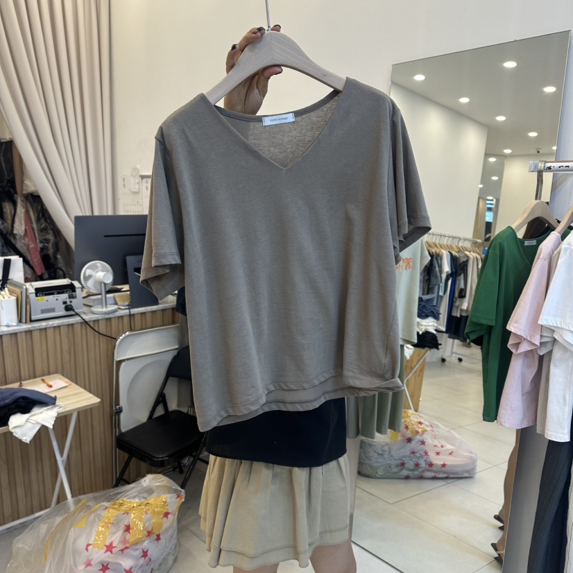FUNNY POWDER韓國代購女士新款26夏季休閑時尚人氣熱賣T恤THE FUNNYT恤圖色4