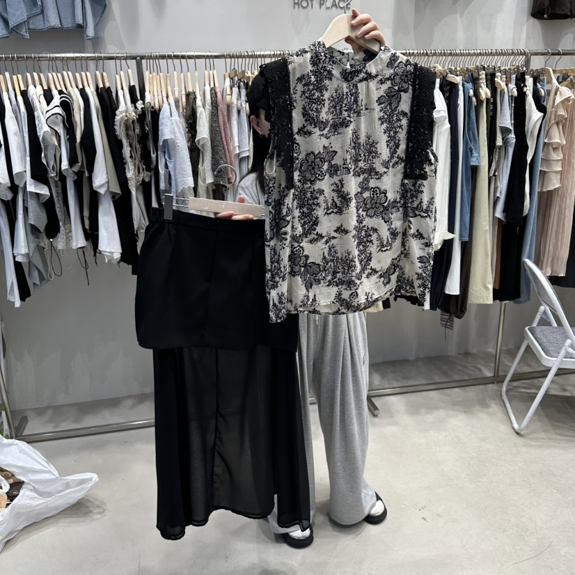 HOT PLACE/DREAM GIRIS/HOT ISSUE韓國東大門代購女士新品推薦套裝印花套裝HOT PLACE/DREAM GIRIS/HOT ISSUE套裝圖色1