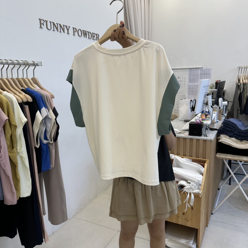 FUNNY POWDER韓國直郵女士新款熱賣推薦人氣時尚26夏季T恤THE FUNNYT恤