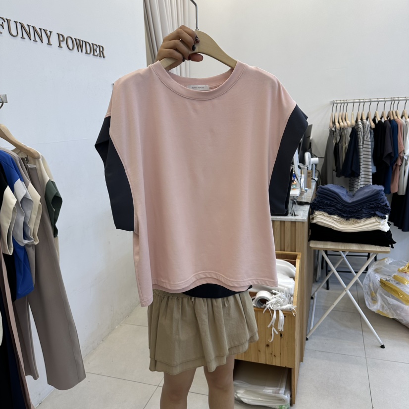 FUNNY POWDER韓國直郵女士新款熱賣推薦人氣時尚26夏季T恤THE FUNNYT恤圖色2