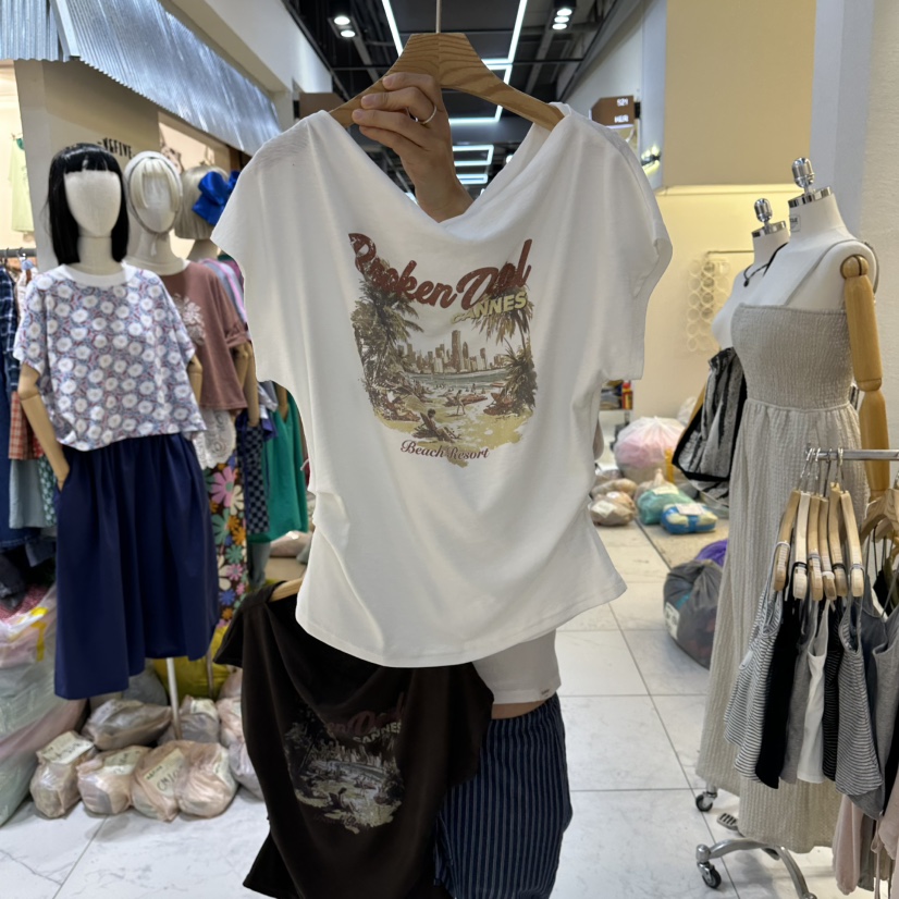 HIPTIQUE韓國直郵女士新款休閑時尚推薦26夏季人氣熱賣T恤HIPTIQUET恤圖色1