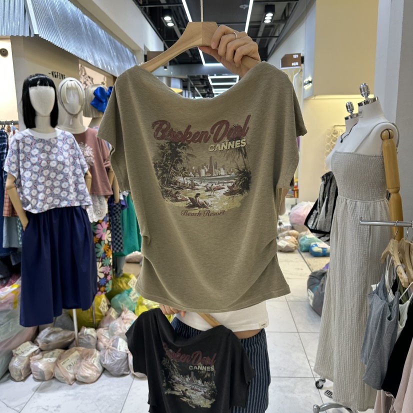 HIPTIQUE韓國直郵女士新款休閑時尚推薦26夏季人氣熱賣T恤HIPTIQUET恤圖色2