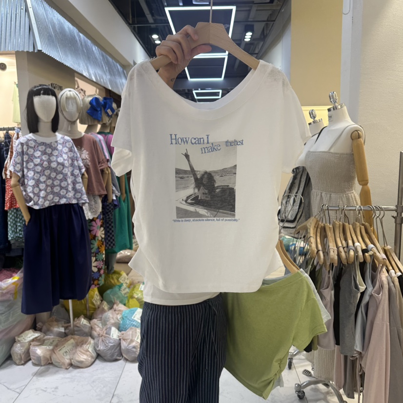 HIPTIQUE韓國東大門代購女裝新品休閑人氣熱賣推薦時尚T恤HIPTIQUET恤圖色1