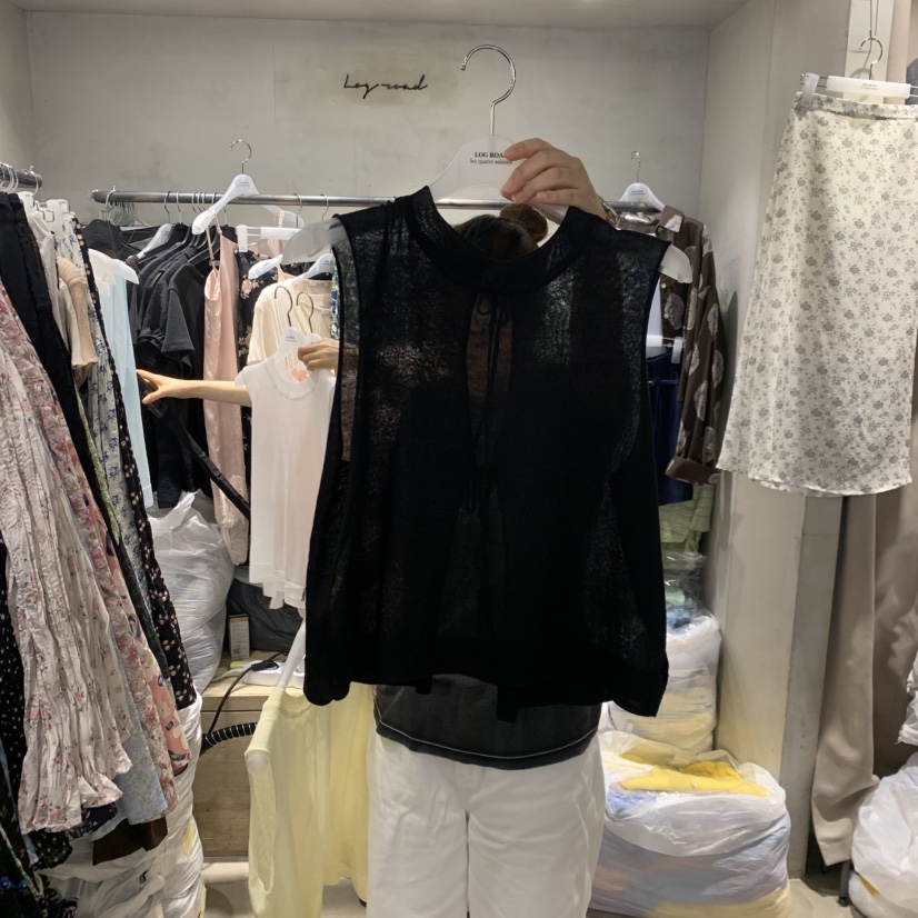 LOGROAD東大門實拍韓國女士新品休閑人氣熱賣吊帶背心絲帶LOG ROAD吊帶/背心圖色2