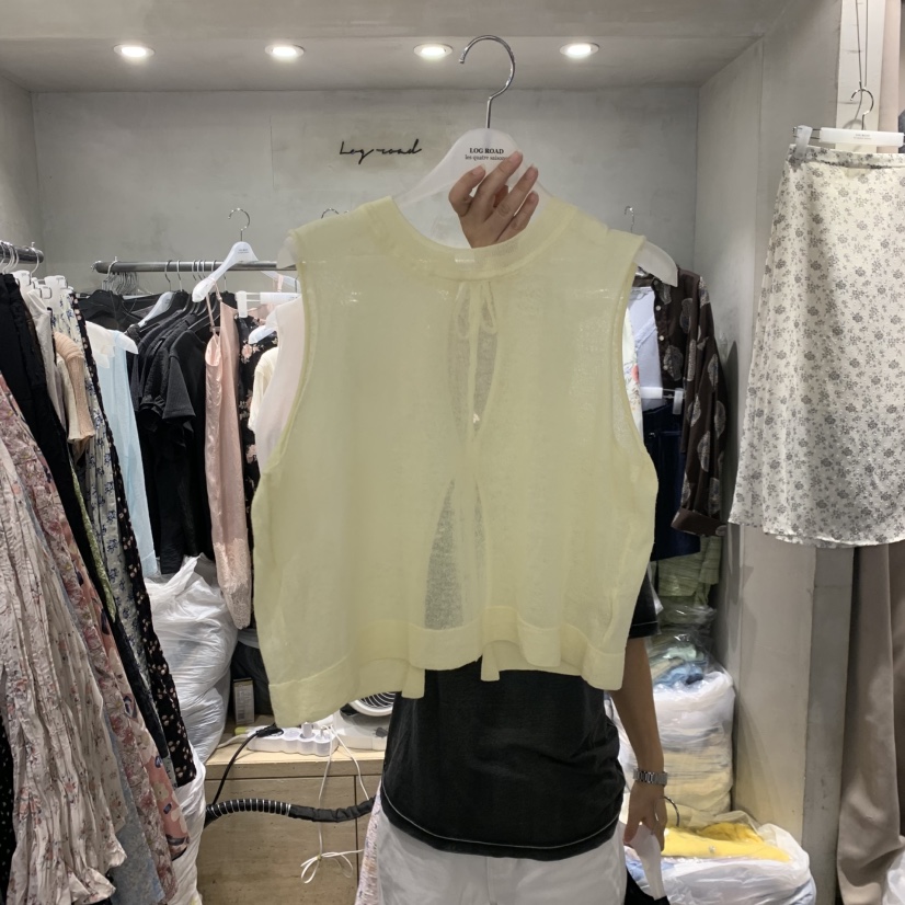 LOGROAD東大門實拍韓國女士新品休閑人氣熱賣吊帶背心絲帶LOG ROAD吊帶/背心圖色3