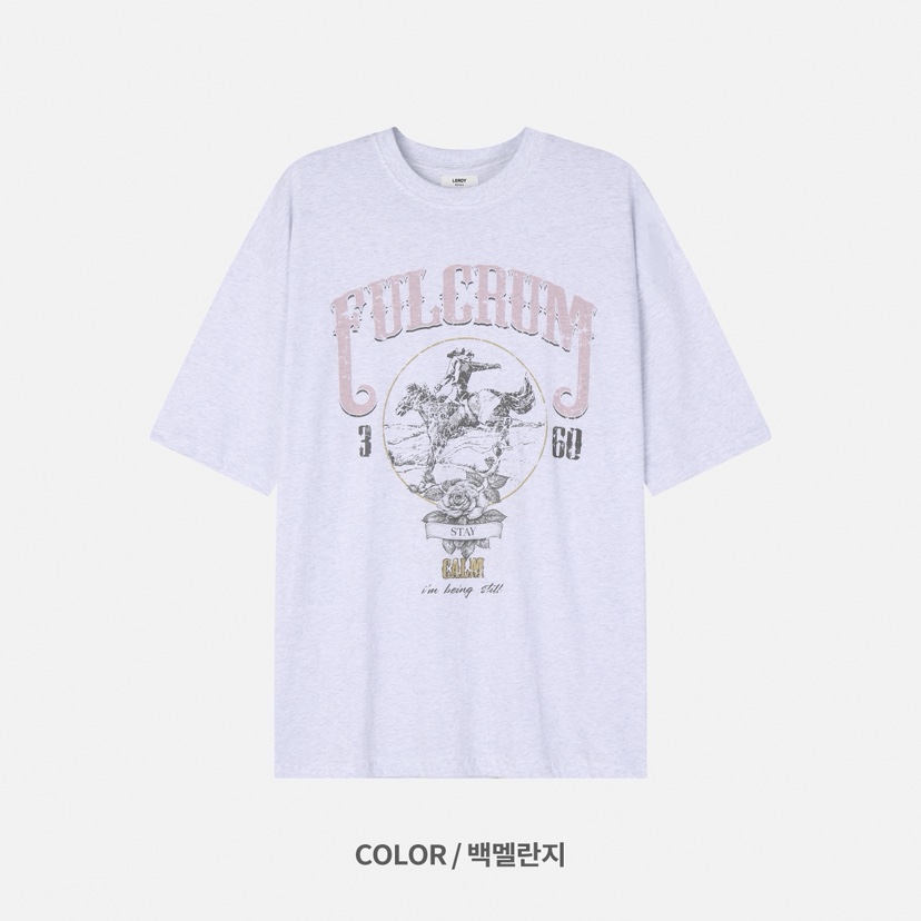 LEROY/MOLE韓國直郵實拍女士新品26夏季熱賣T恤男女同款LEROY/MOLET恤圖色3
