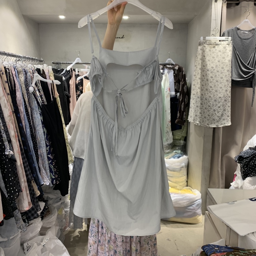 LOGROAD東大門實拍韓國女裝新款26夏季推薦熱賣連衣裙OPSLOG ROAD連衣裙