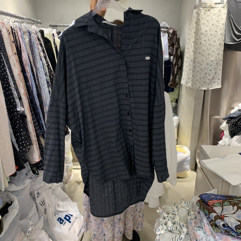 LOGROAD韓國直郵女裝新品時尚人氣休閑熱賣推薦襯衫蕾絲衫LOG ROAD襯衫/蕾絲衫圖色3