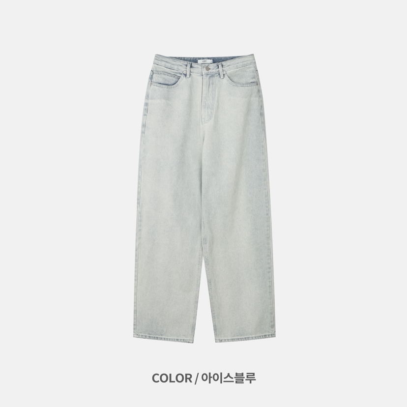 LEROY/MOLE東大門實拍韓國女裝新品熱賣休閑牛仔褲男女同款LEROY/MOLE牛仔褲圖色1