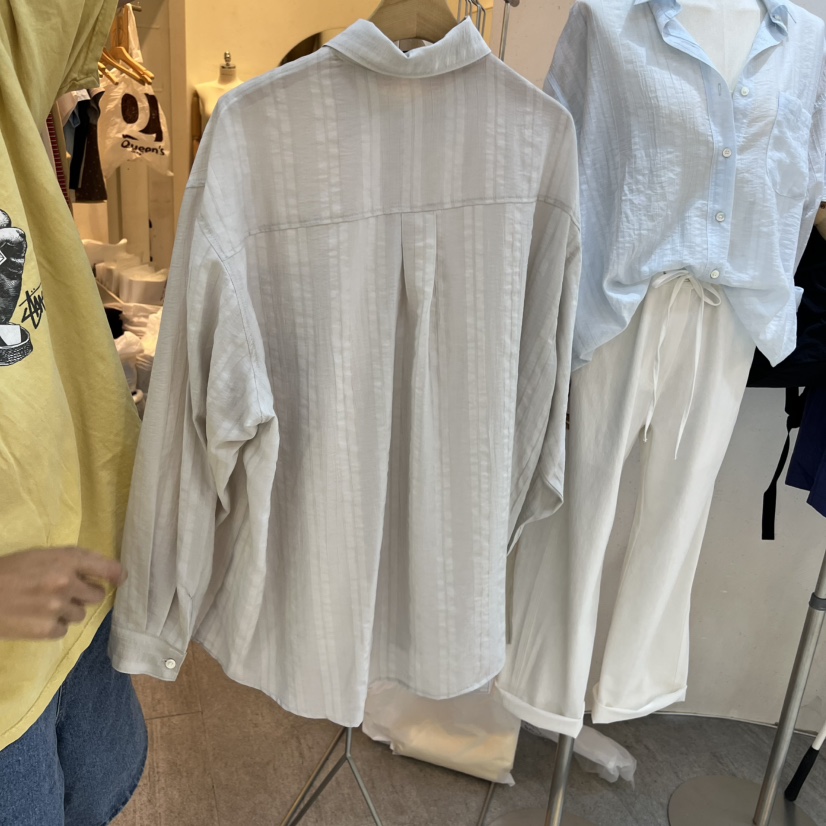 AND FLOYD韓國直郵女裝新品時尚推薦26夏季襯衫蕾絲衫條紋stunning and Floyd襯衫/蕾絲衫