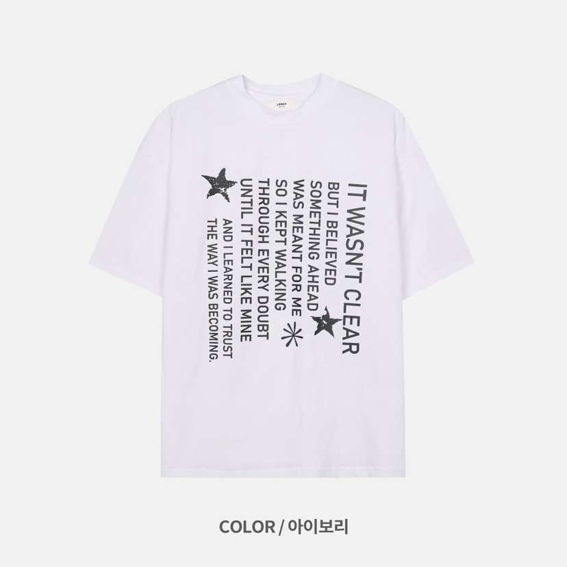 LEROY/MOLE韓國東大門直郵女裝新品推薦休閑T恤男女同款LEROY/MOLET恤圖色4