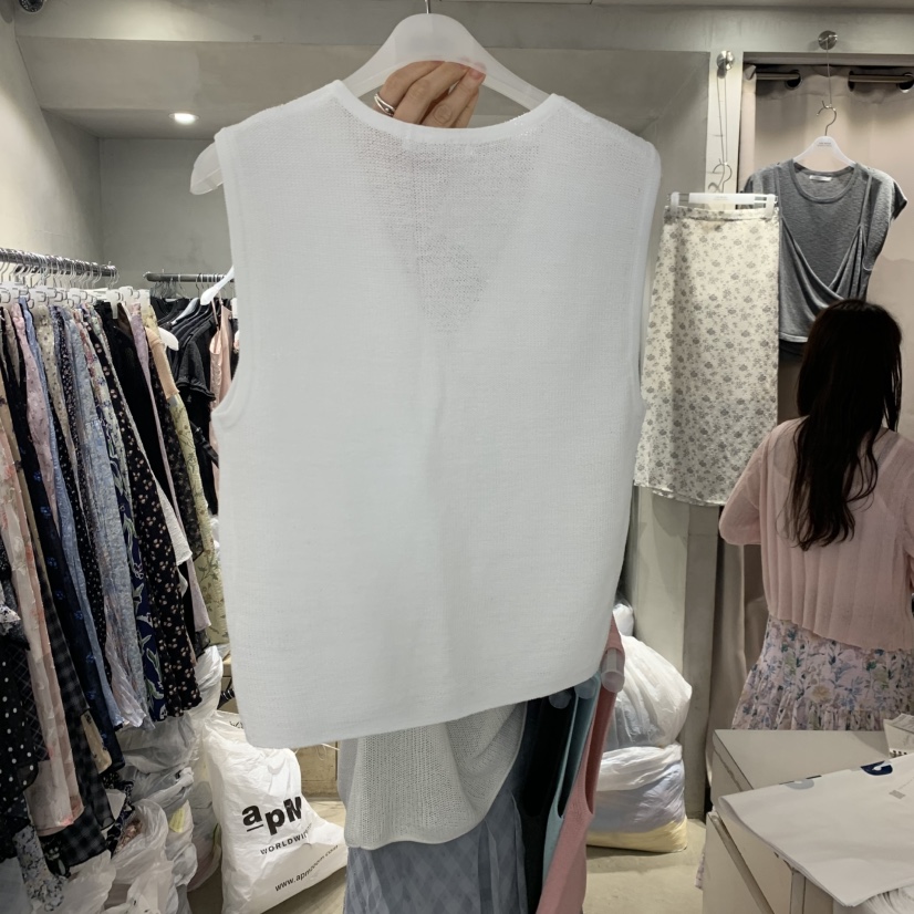 LOGROAD韓國代購女裝新品時尚休閑26夏季推薦熱賣人氣馬甲LOG ROAD馬甲