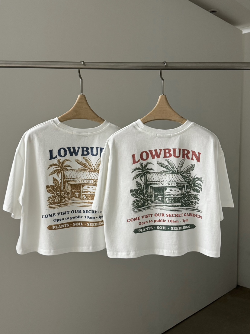 LOWBURN韓國直郵女裝新款推薦時尚休閑熱賣人氣26夏季T恤LOWBURNT恤