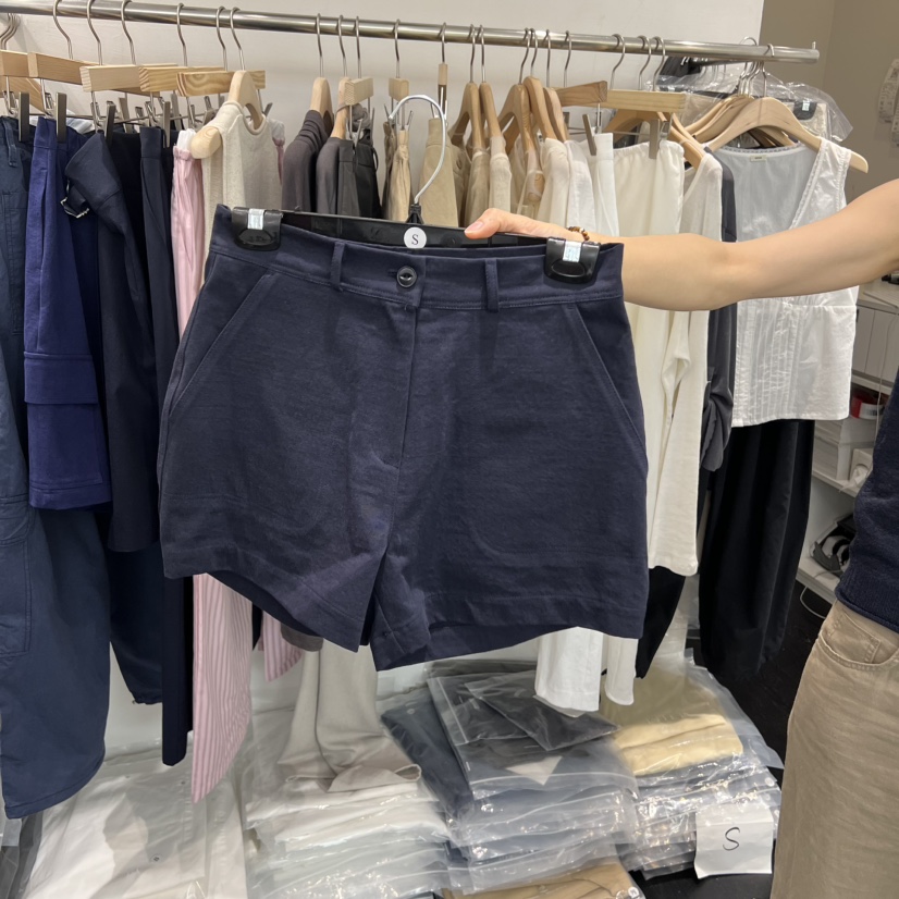TAFFETA/MURET韓國直郵實拍女士新品熱賣推薦休閑短褲亞麻TAFFETA/MURET短褲圖色1