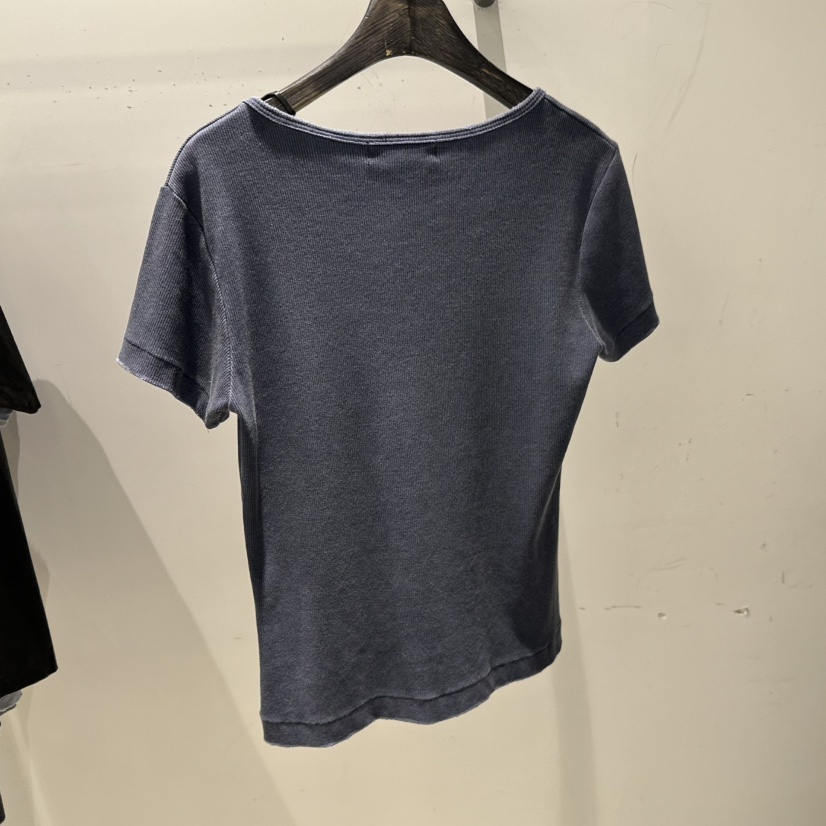 JANE BIRKIN東大門實拍韓國女士新品休閑熱賣T恤復古紐扣JANE BIRKIN設計師品牌T恤