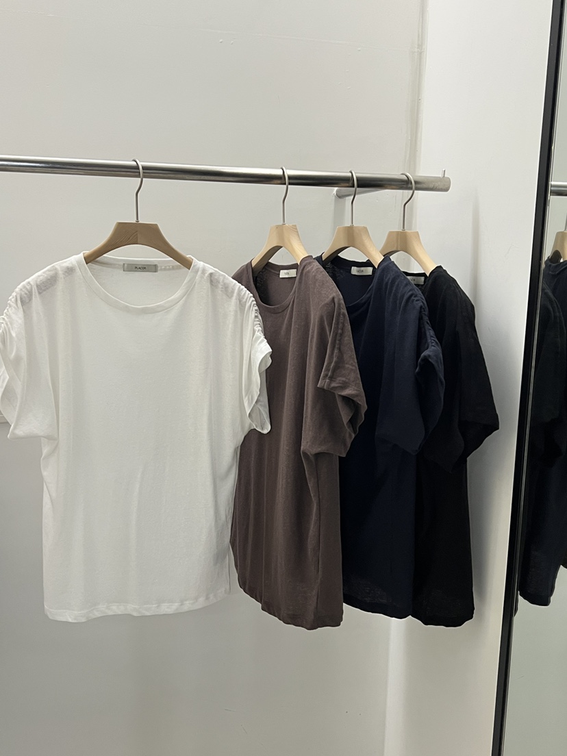 REGULARLY/PLACOR韓國直郵女裝新品休閑時尚推薦T恤亞麻REGULARLY/PLACORT恤