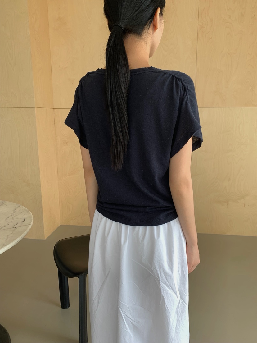 REGULARLY/PLACOR韓國直郵女裝新品休閑時尚推薦T恤亞麻REGULARLY/PLACORT恤